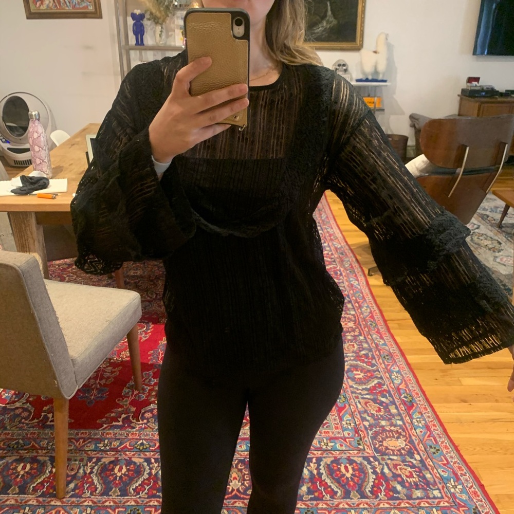 Zara laced top! Beautiful details
